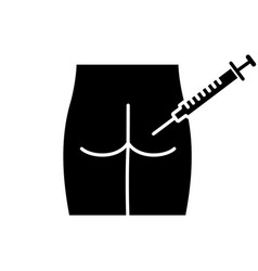 Intramuscular Injection Glyph Icon