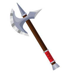 Sharp Viking Ax On A White Background