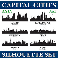 Capital Cities Silhouette Set Asia Part 1