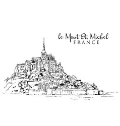 Drawing Sketch Le Mont Saint Michel