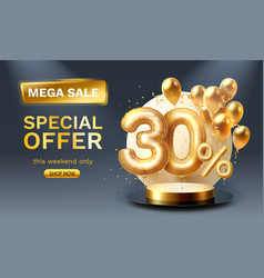 Special Offer Sale 30 Ballon Mega Sale Golden