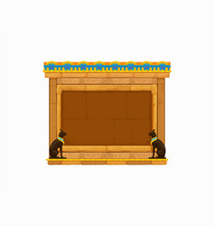 Arcade Game Frame Ancient Egyptian Stone Wall