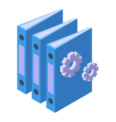 Copyright Law Folder Icon Isometric Legal