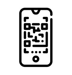 Qr Code Scanner Line Icon