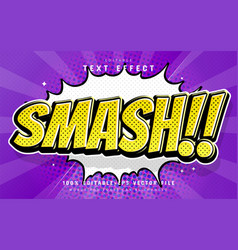 Smash Yellow Comic Style Text Effect