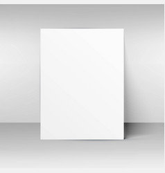 Blank Paper Mockup Placed On Wall