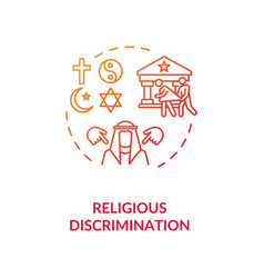 Religious Discrimination Concept Icon