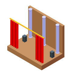 Acting Scene Icon Isometric School