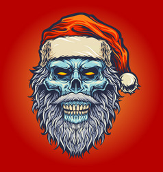 Head Angry Skull Santa Claus Christmas