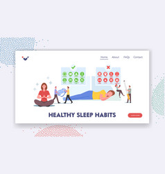 Healthy Sleep Habits Landing Page Template