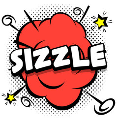 Sizzle Comic Bright Template With Speech Bubbles