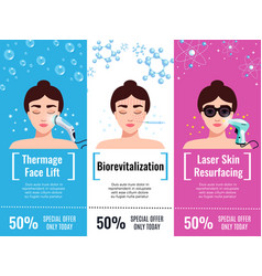 Cosmetology Treatment Banners