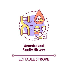 Genetics And Family History Concept Icon