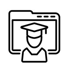 Online Graduation Icon