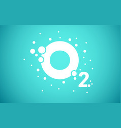 Oxygen O2 Molecule Icon 02 Logo Concept