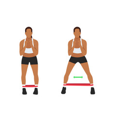 Woman Doing Ankle Jumping Jacks Exercise