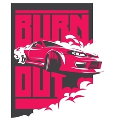 Burnout Car Japanese Drift Sport Jdm