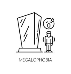 Human Megalophobia Phobia Mental Health Icon