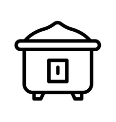 Multi Cooker Outline Icon Style