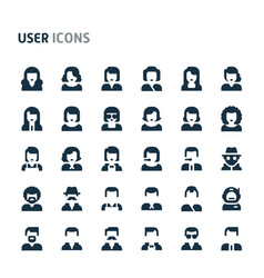 User And Avatar Icon Set Fillio Black Icon Series