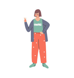 Woman In Comfy Home Clothes Girl In Cozy Outfit