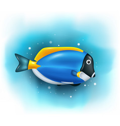 Cartoon Cute Blue Tang Fish