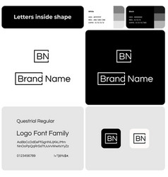 Luxury Fashion Monochrome Template With Logo