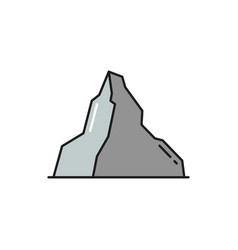 Matterhorn Mountain Symbol Of Switzerland Isolated