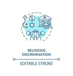 Religious Discrimination Concept Icon