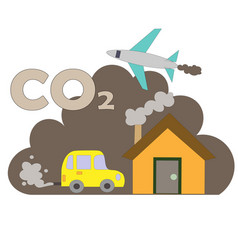 Carbon Dioxide Emissions Scene Of Co2 Emission