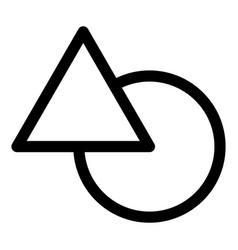 Triangle And Circle Logo Shapes Icon