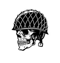 Military skulls skull in paratrooper beret skull Vector Image