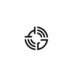 Ji Circle Line Logo Initial Concept With High