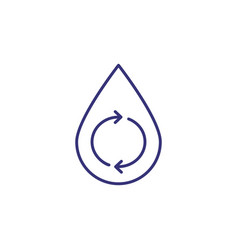 Water Treatment Line Icon