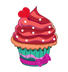 Ummy Cupcake This Red Small Heart