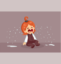 Little Toddler Crying Cartoon