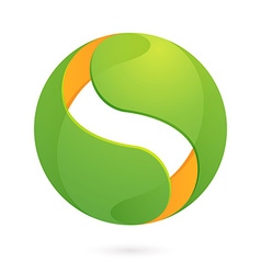 Abstract sphere logo Royalty Free Vector Image