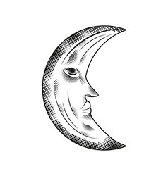 Crescent Moon Tattoo Style