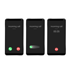 Mockup Incoming Call Smartphone Interface