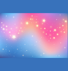 Pink Starry Sky Purple Gradient Space