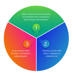 Three Segments Infographics Template