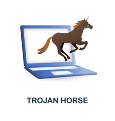 Trojan Horse Icon 3d From Cybercrime Collection