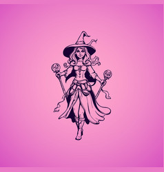 Witch Fairy Princess Tattoo T-shirt Design