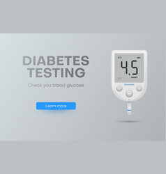 Diabetes Testing Check Blood Glucose Landing Page