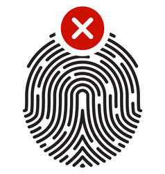 Wrong Fingerprint Scan Identity Recognition