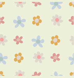 Dainty Pastel Flowers Repeating Pattern