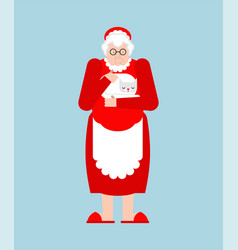 Mrs Claus Isolated Christmas And New