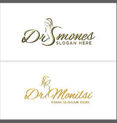 Modern Beauty Cosmetics Treatment Women Logo