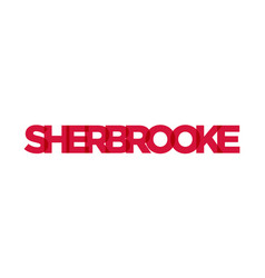 Sherbrooke In The Canada Emblem Design