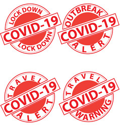 Covid19-19 Corona Virus Outbreak Alert Stamps